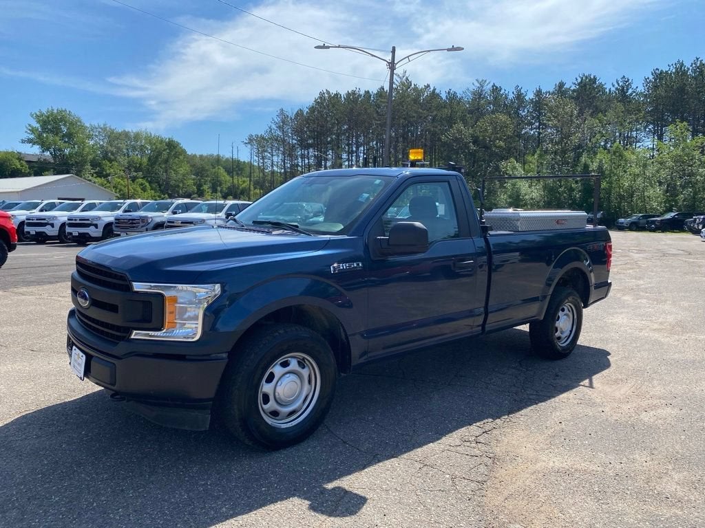 2018 Ford F-150 XL in Blue — front three-quarter view