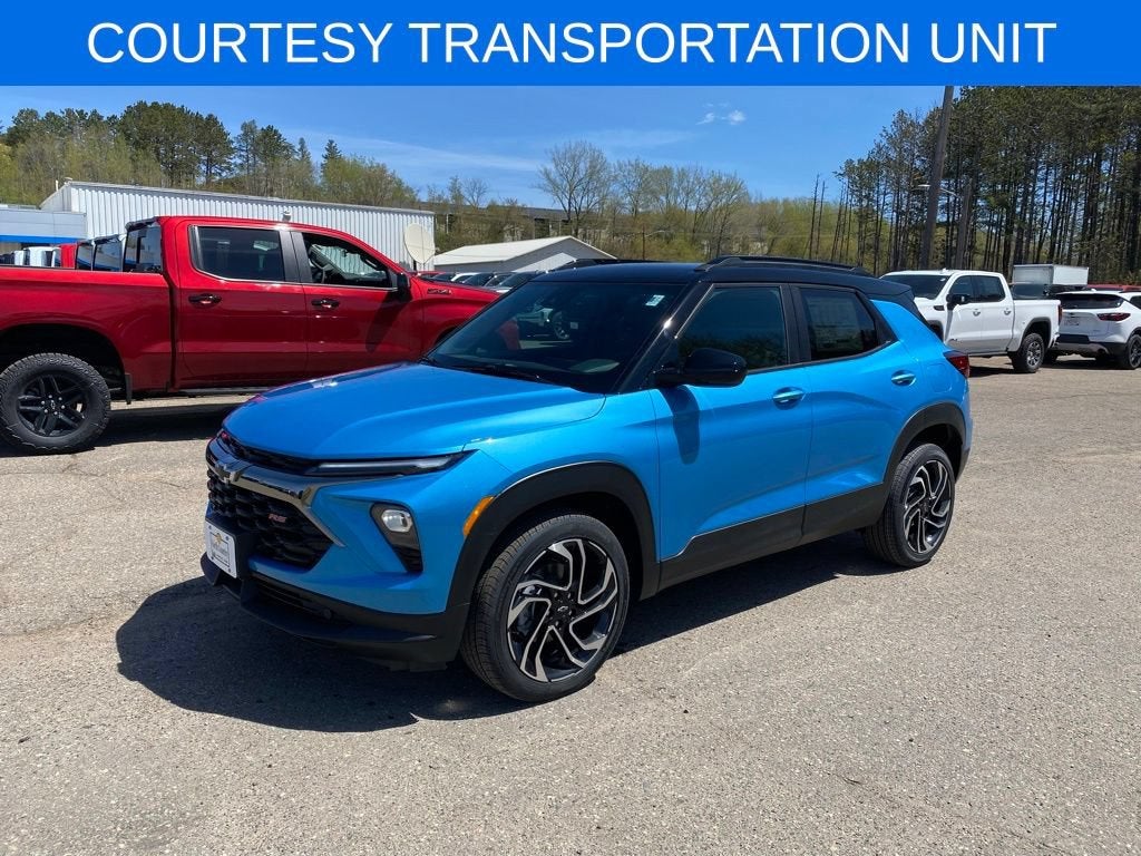 2026 Chevrolet Trailblazer RS in Marina Blue Metallic — front three-quarter view